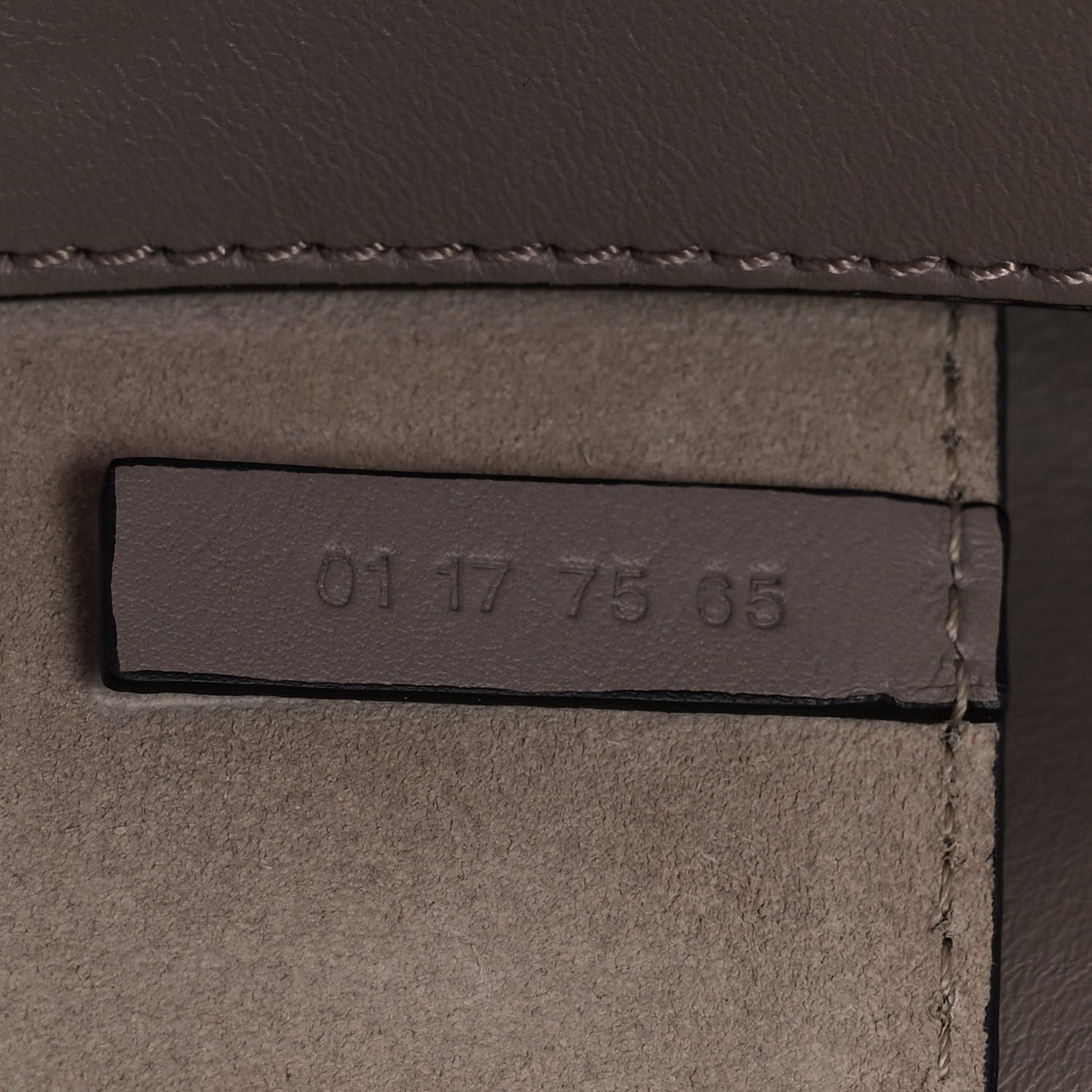 Suede Calfskin Mini Faye Shoulder Bag Motty Grey