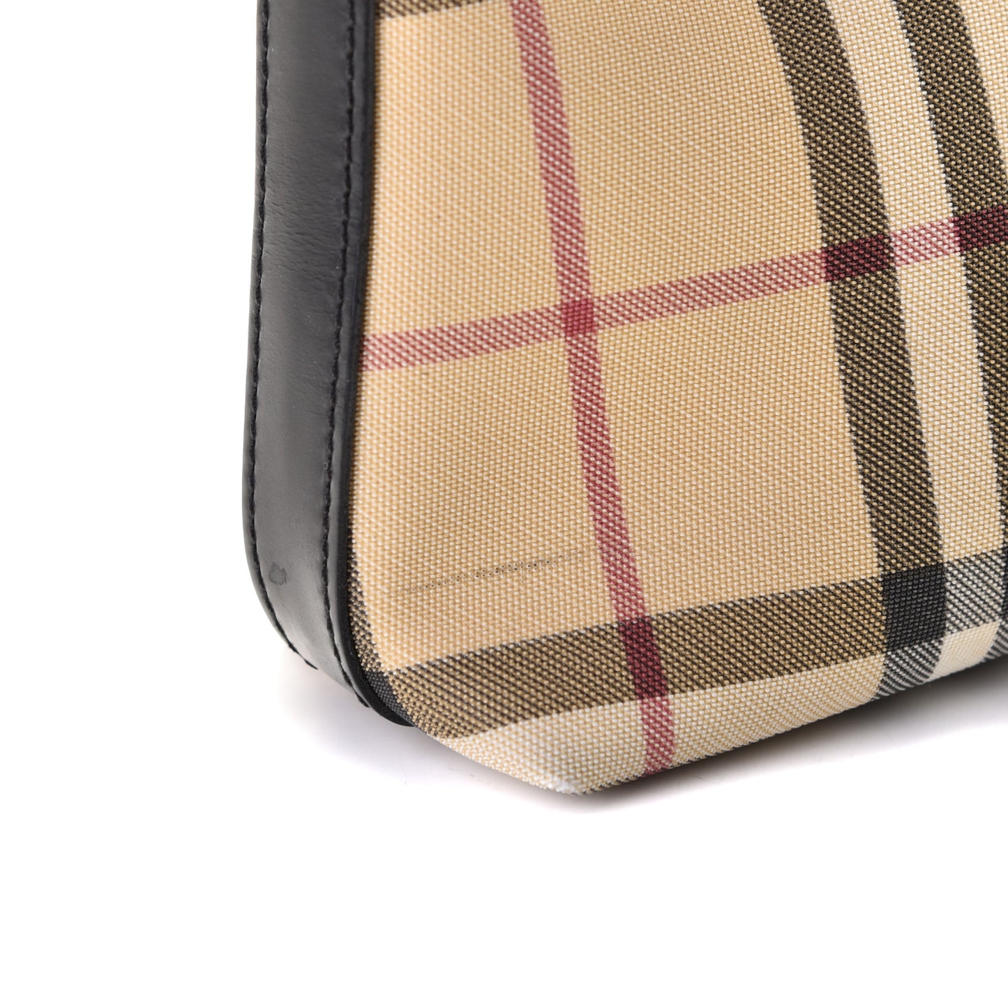 House Check Shoulder Bag Black