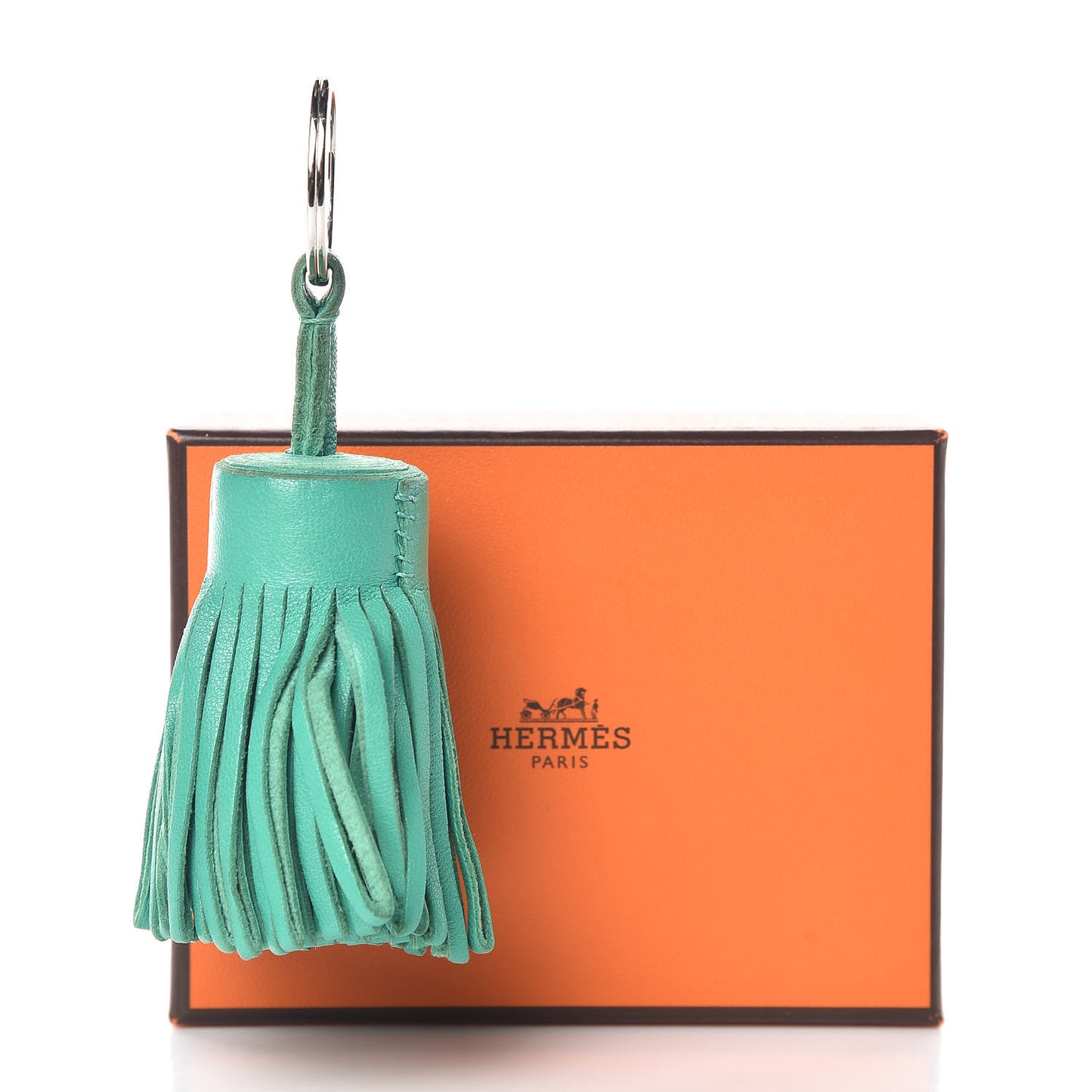 Lambskin Carmen Tassel Key Holder Menthe