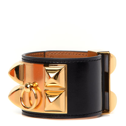 Hermes Box Collier De Chien CDC Bracelet S Black 1 of 6