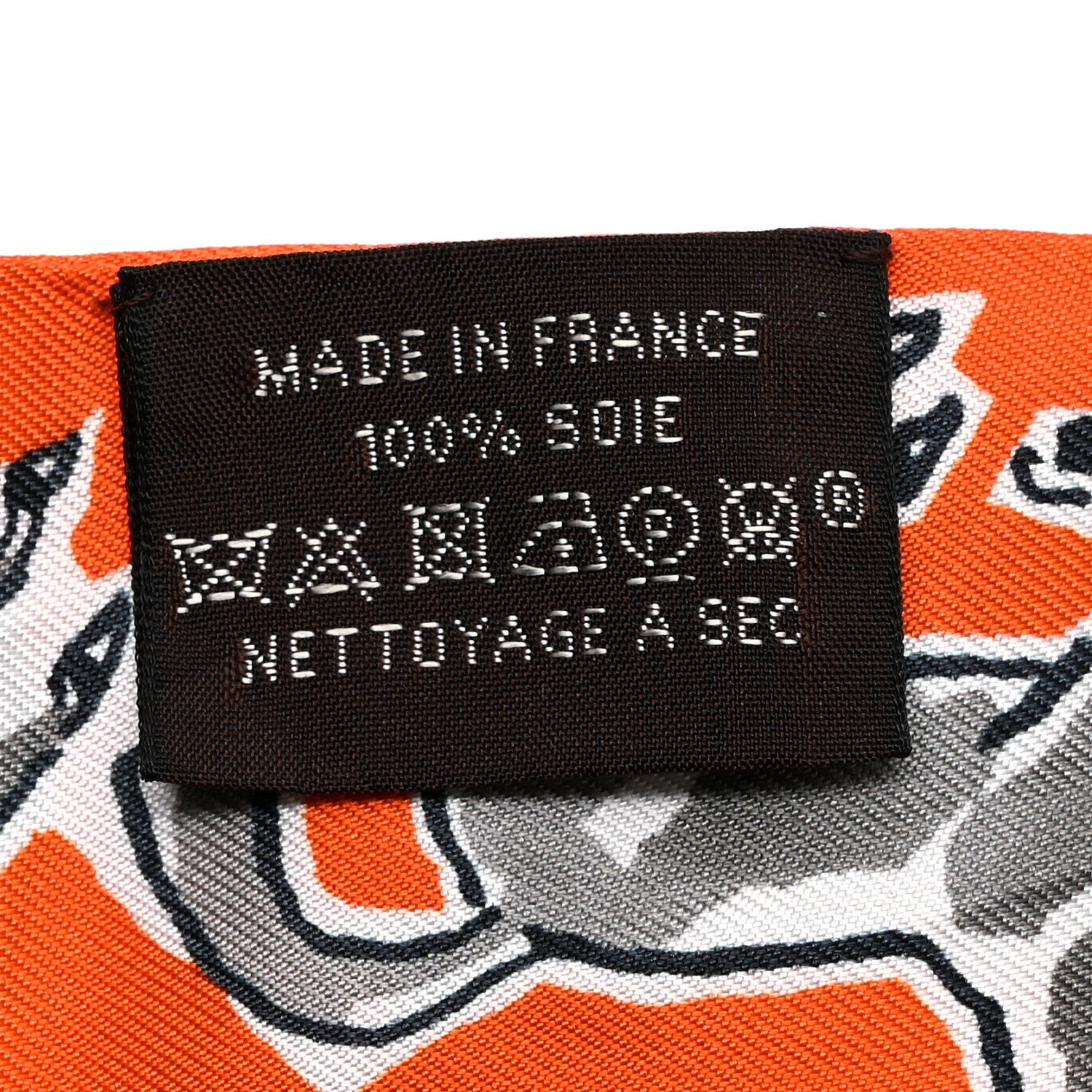 Hermes Silk Chevaux En Liberte Twilly Orange Gris Argent 3 of 6
