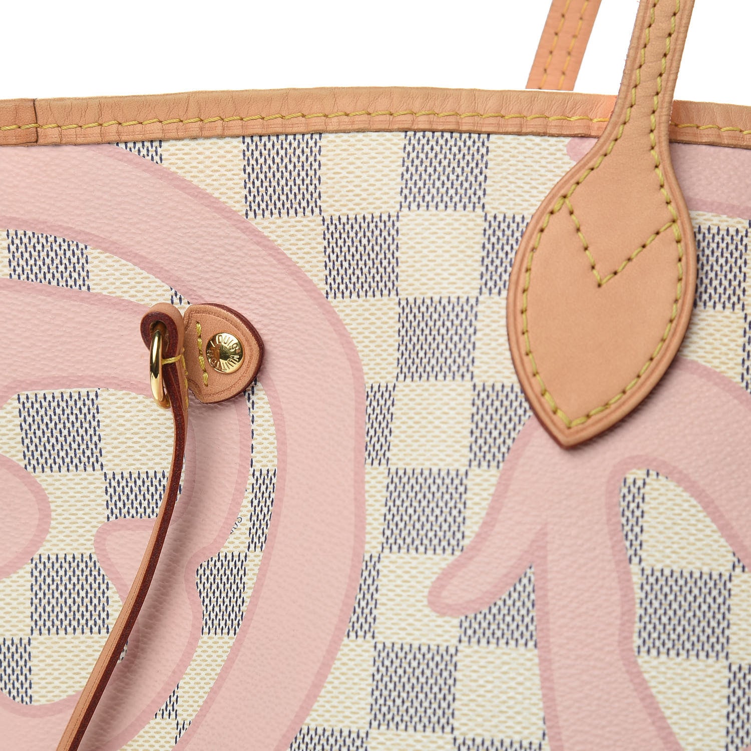 Louis Vuitton Damier Azur Tahitienne Neverfull MM 8 of 14