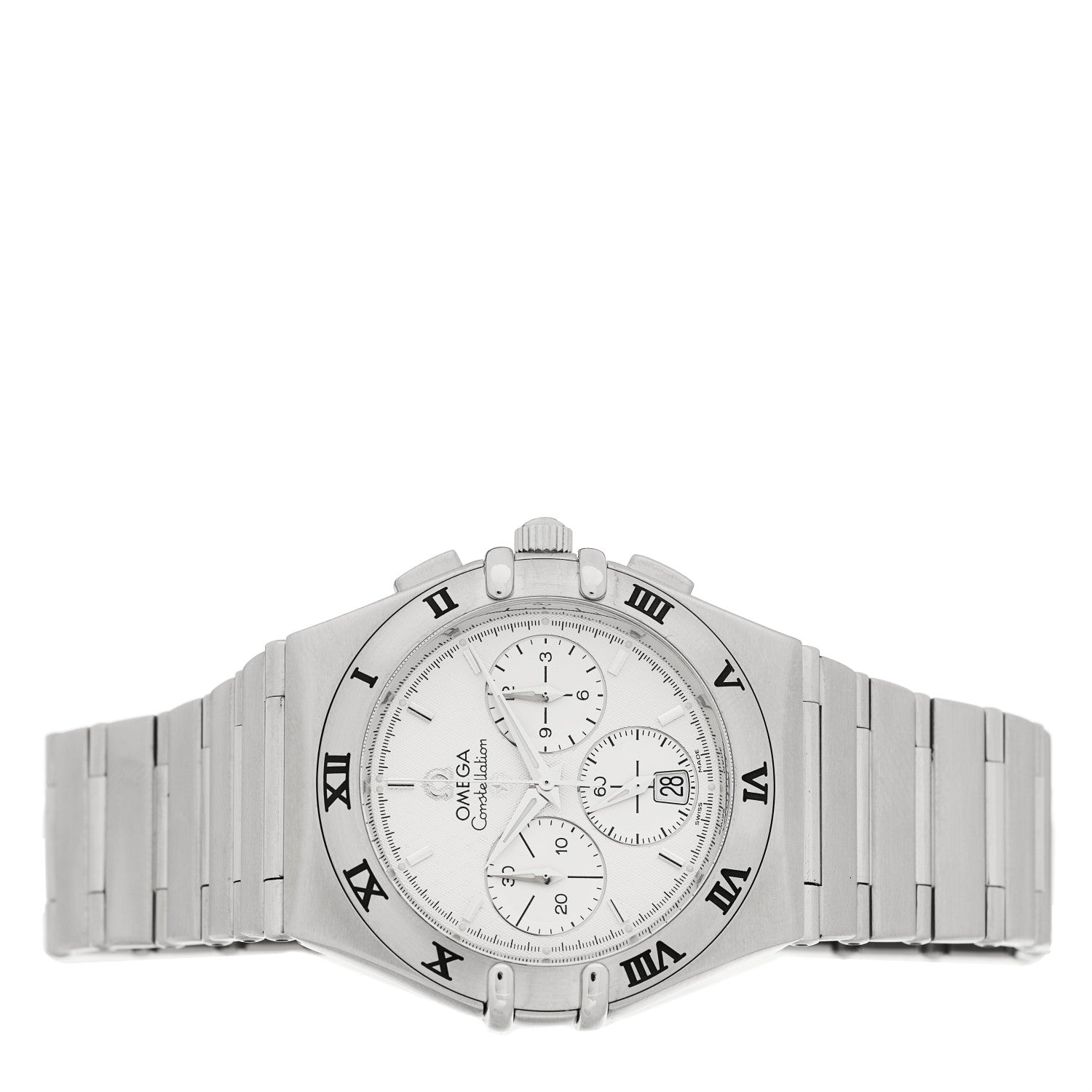 Omega Stainless Steel 38mm Constellation Chronograph Automatic Watch Silver 1542.30.00 2 of 5