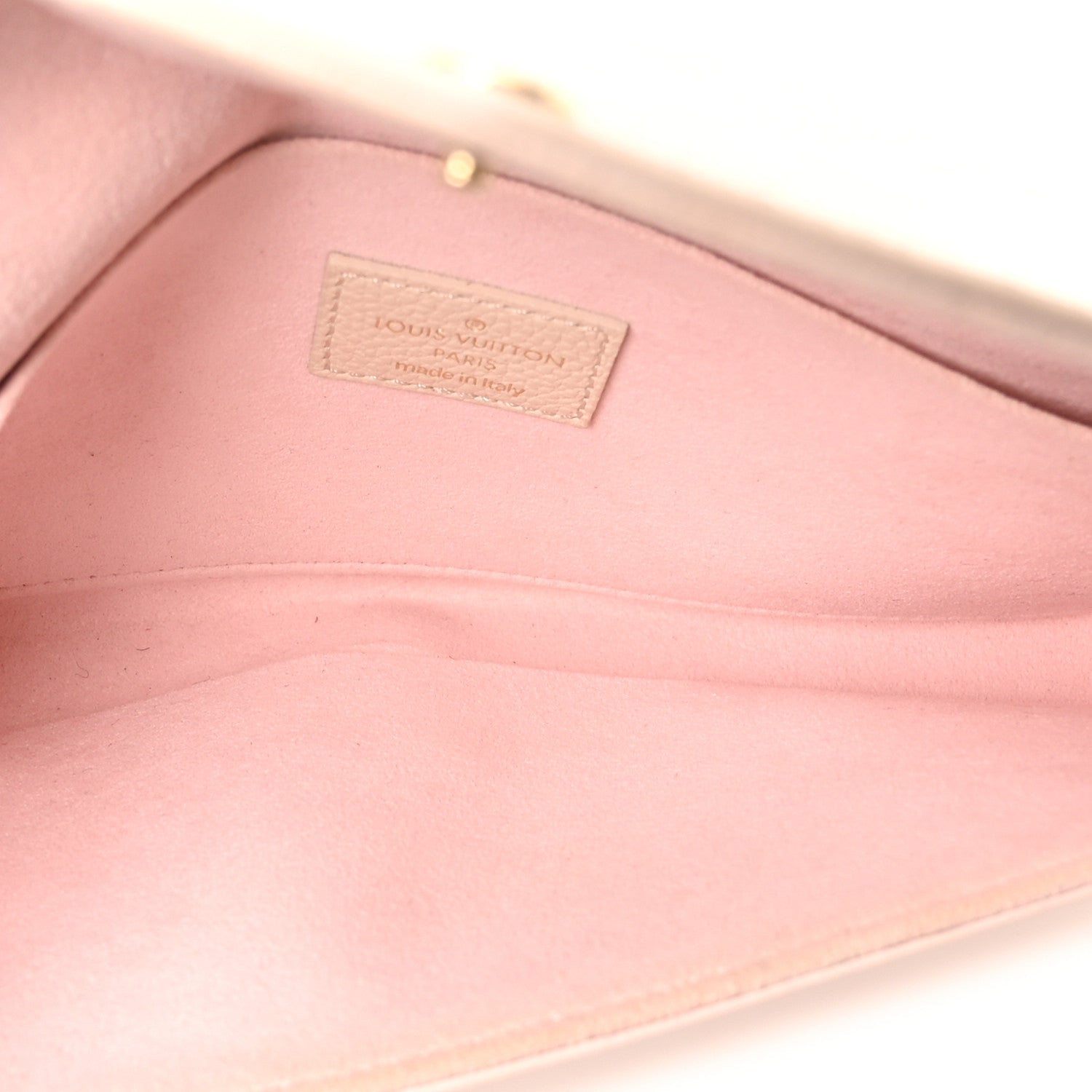 Louis Vuitton Empreinte Spring in the City Felicie Pochette Chain Wallet Pink Beige Yellow 7 of 12