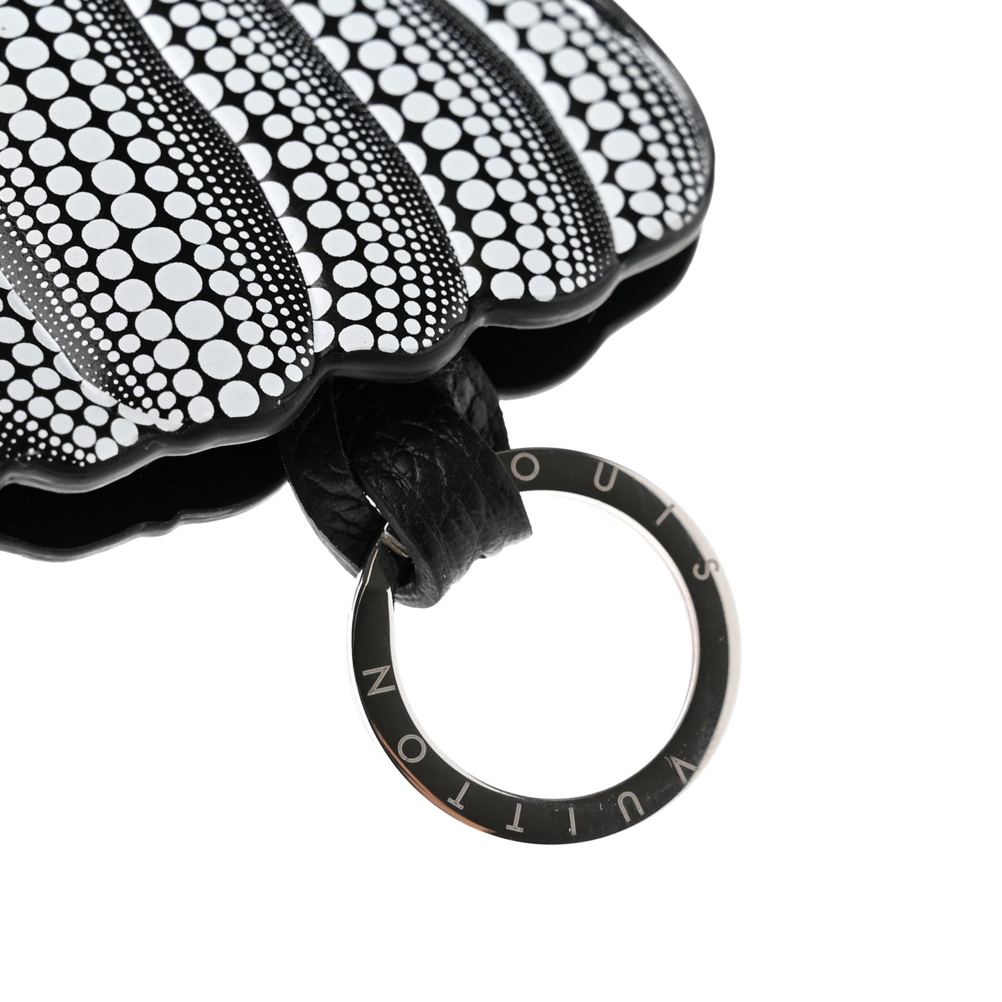 LV x YK Infinity Dots Pumpkin Dots Key Ring Black White