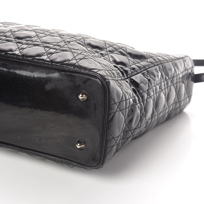 Christian Dior Patent Cannage Large Lady Dior Black 9 of 9