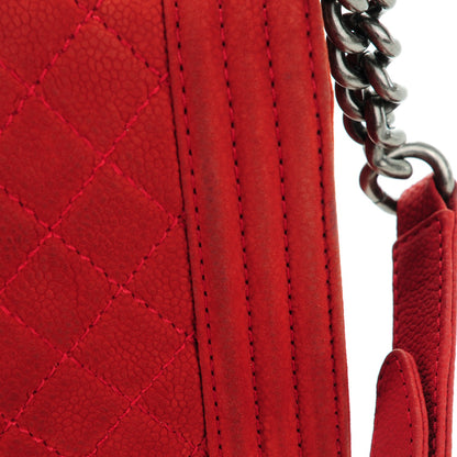 Chanel Iridescent Caviar Quilted Medium Boy Flap Dark Orange 8 of 9