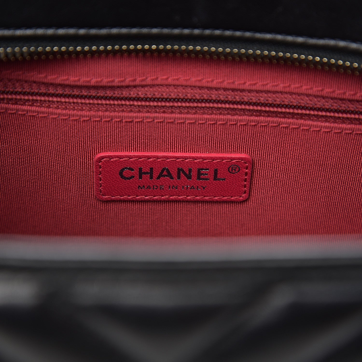 Chanel Aged Calfskin Chevron Quilted Medium Gabrielle Hobo Black 5 of 9