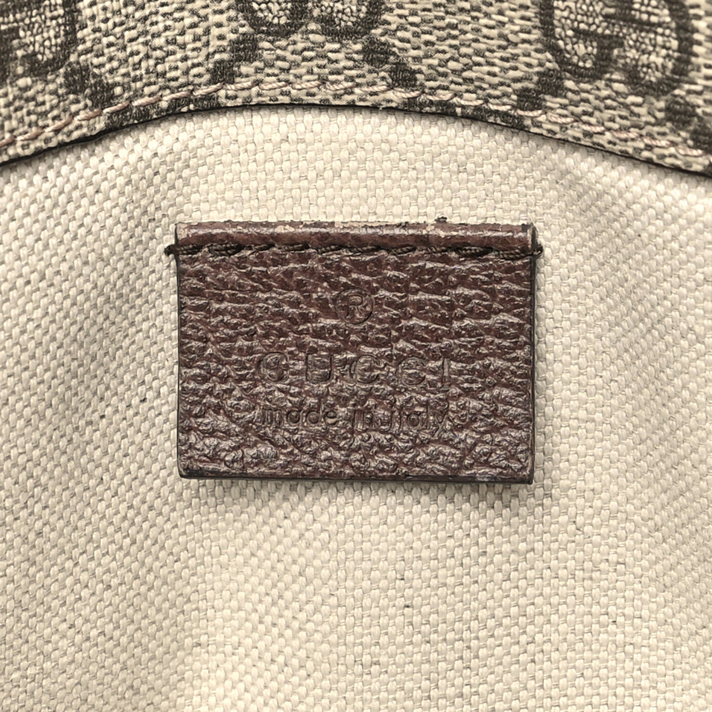 GG Supreme Monogram Neo Vintage Web Belt Bag Brown