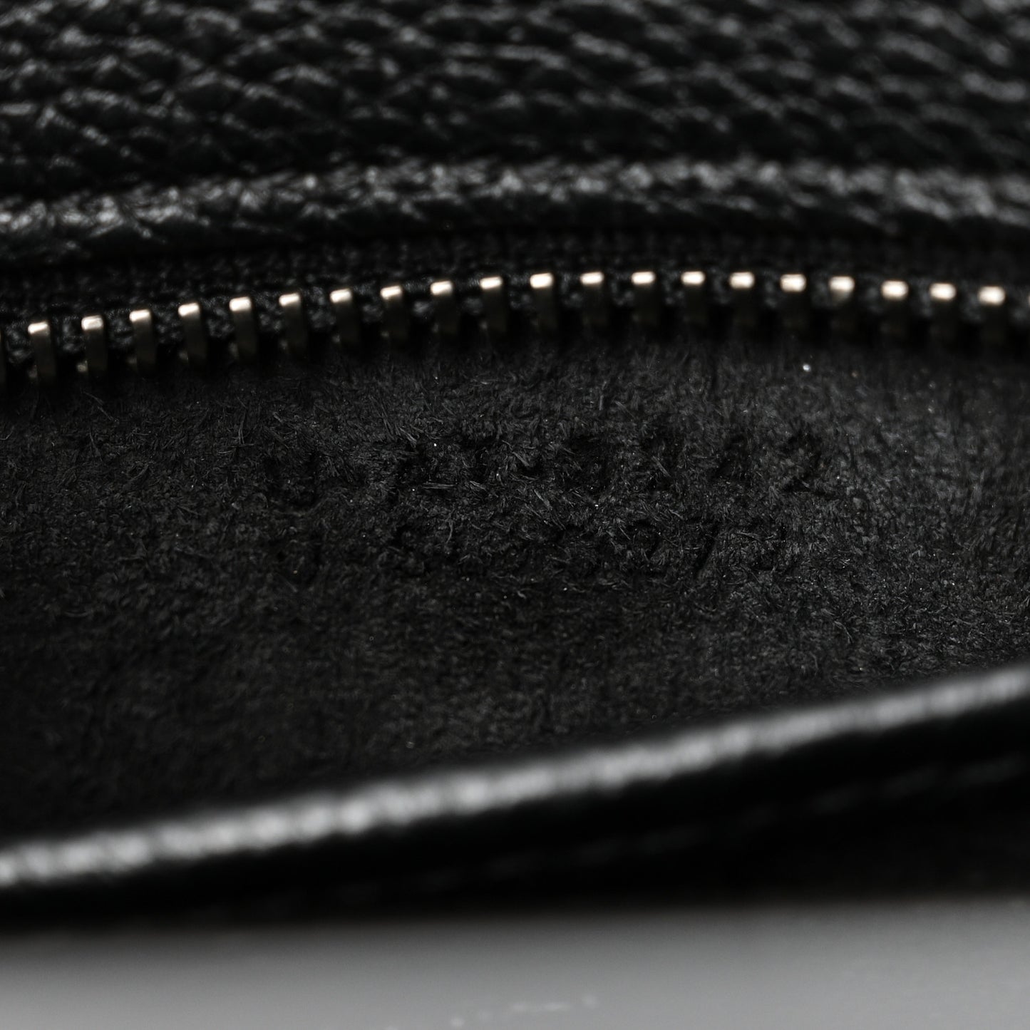 Drummed Calfskin Nano Luggage Black