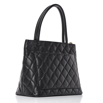Chanel Caviar Quilted Medallion Tote Black 3 of 14