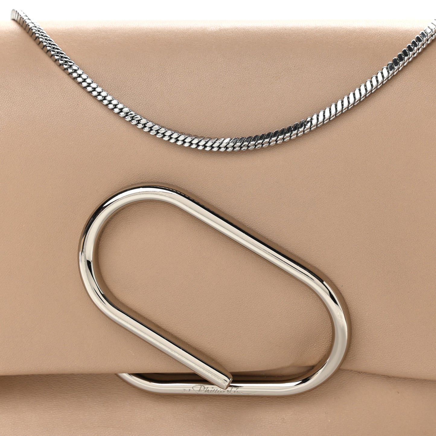 Calfskin Alix Soft Flap Clutch Fawn