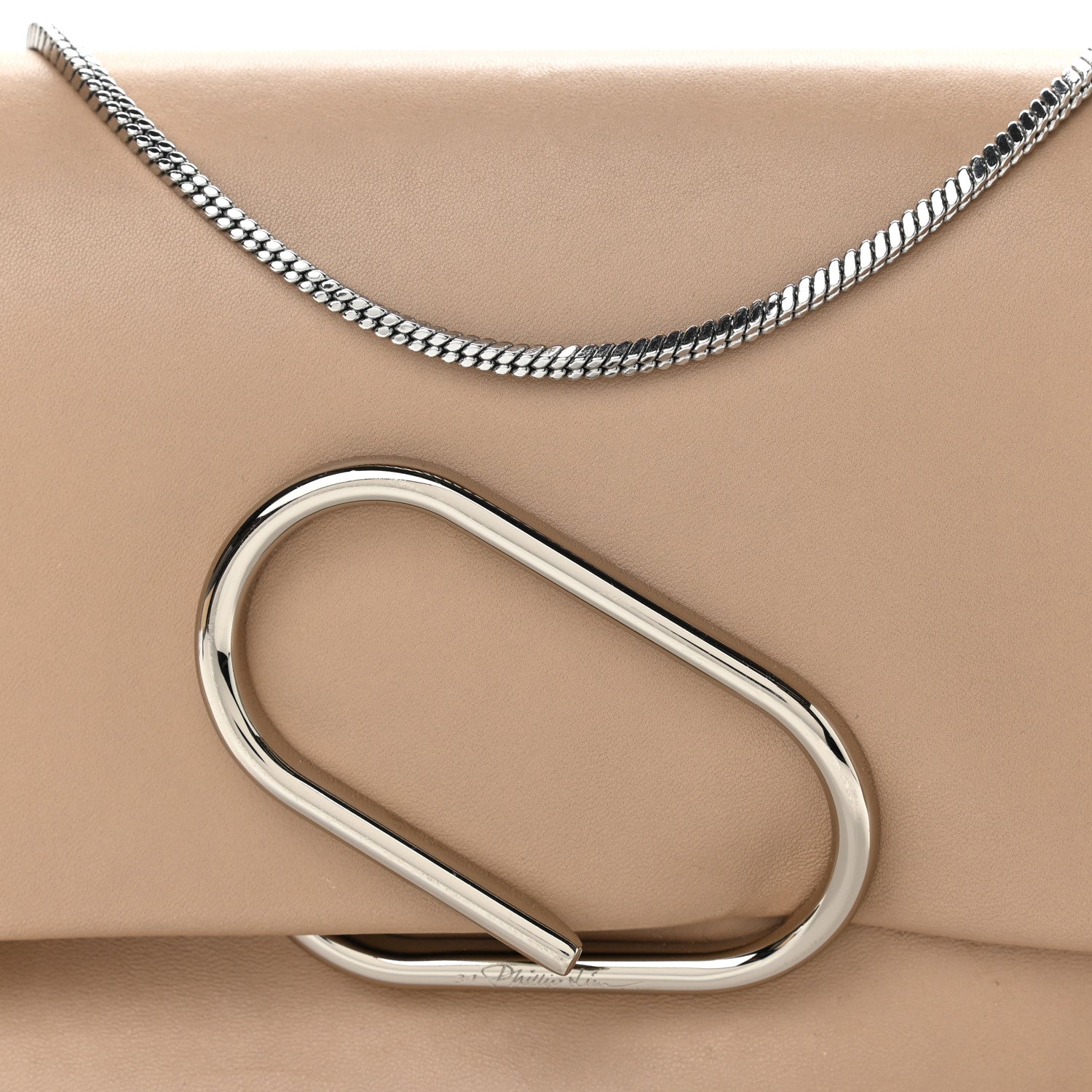3.1 Phillip Lim Calfskin Alix Soft Flap Clutch Fawn 9 of 14