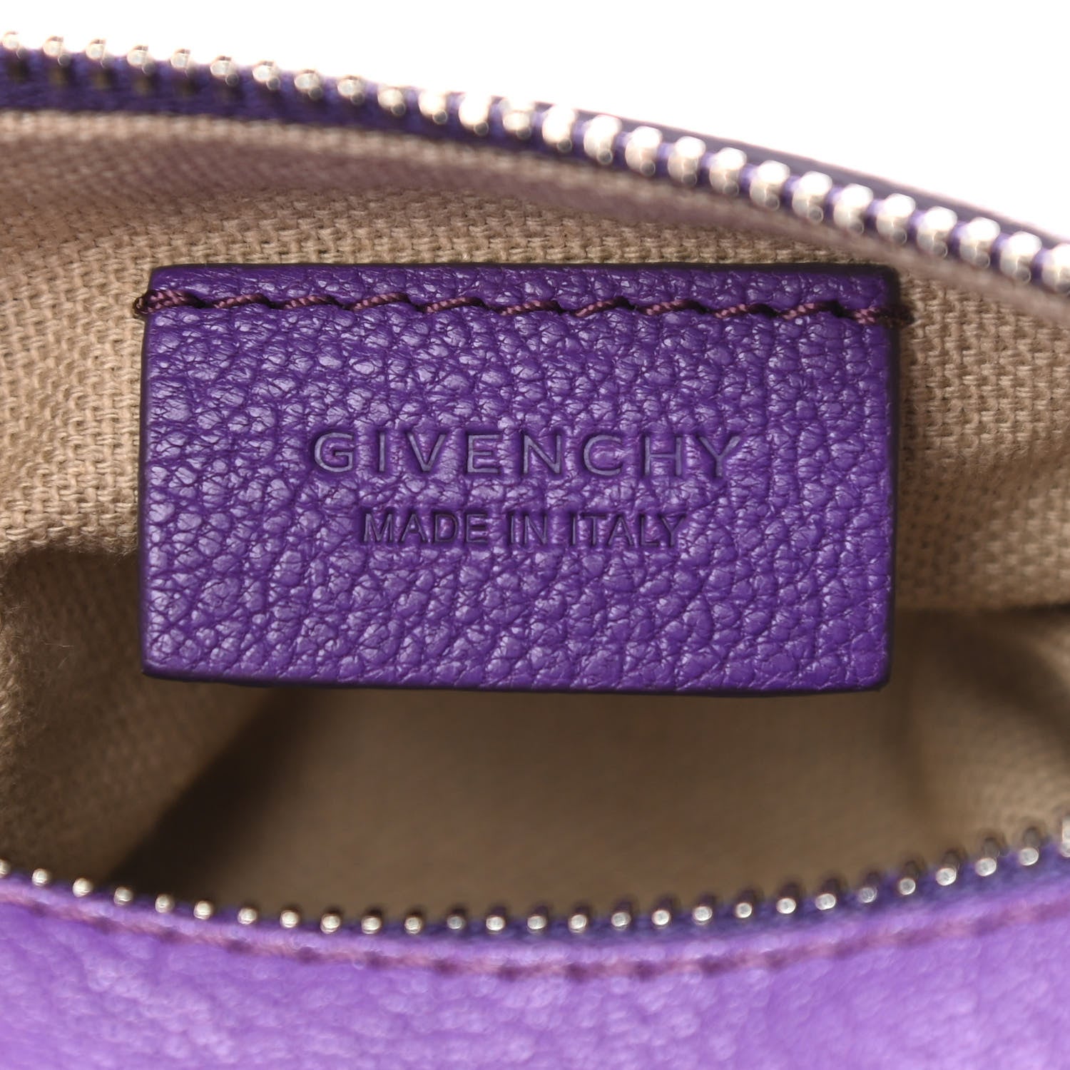 Givenchy Sugar Goatskin Pandora Wristlet Purple 6 of 10