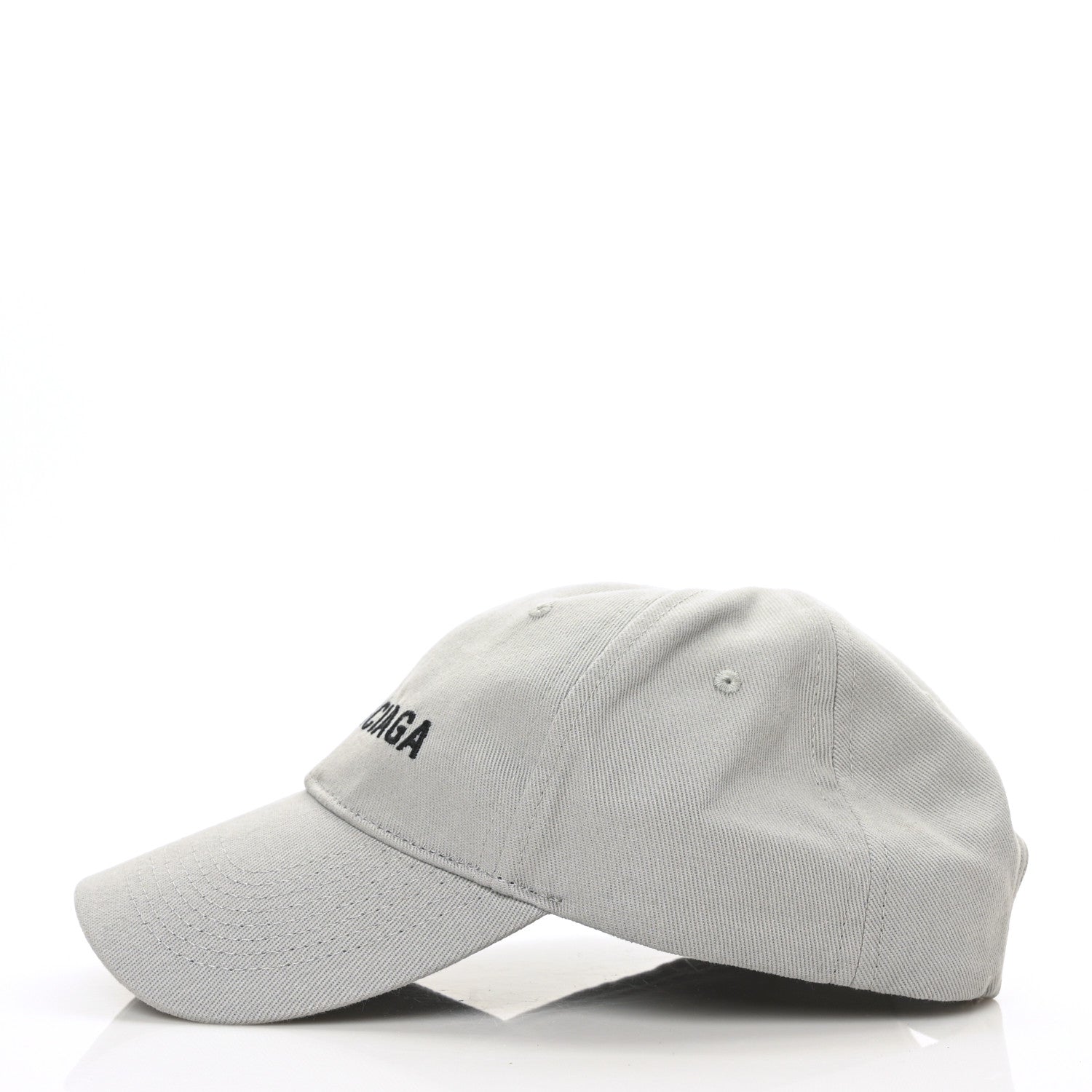 Balenciaga Cotton Drill Logo Classic Baseball Hat 59 L Lead Black 3 of 8