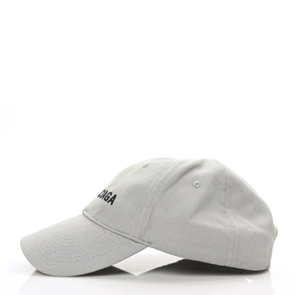 Balenciaga Cotton Drill Logo Classic Baseball Hat 59 L Lead Black 3 of 8