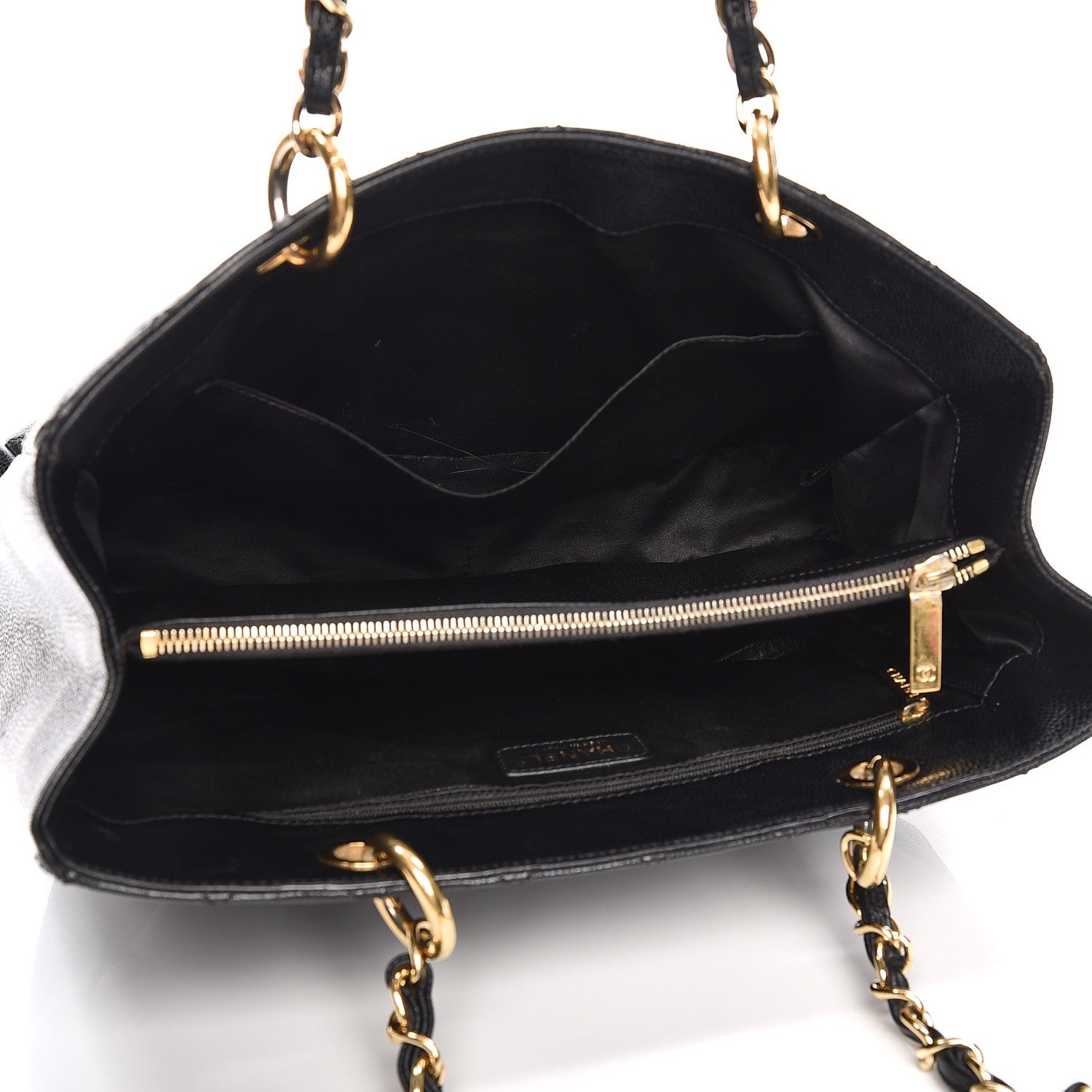 Chanel Caviar Quilted Grand Shopping Tote GST Black 5 of 14