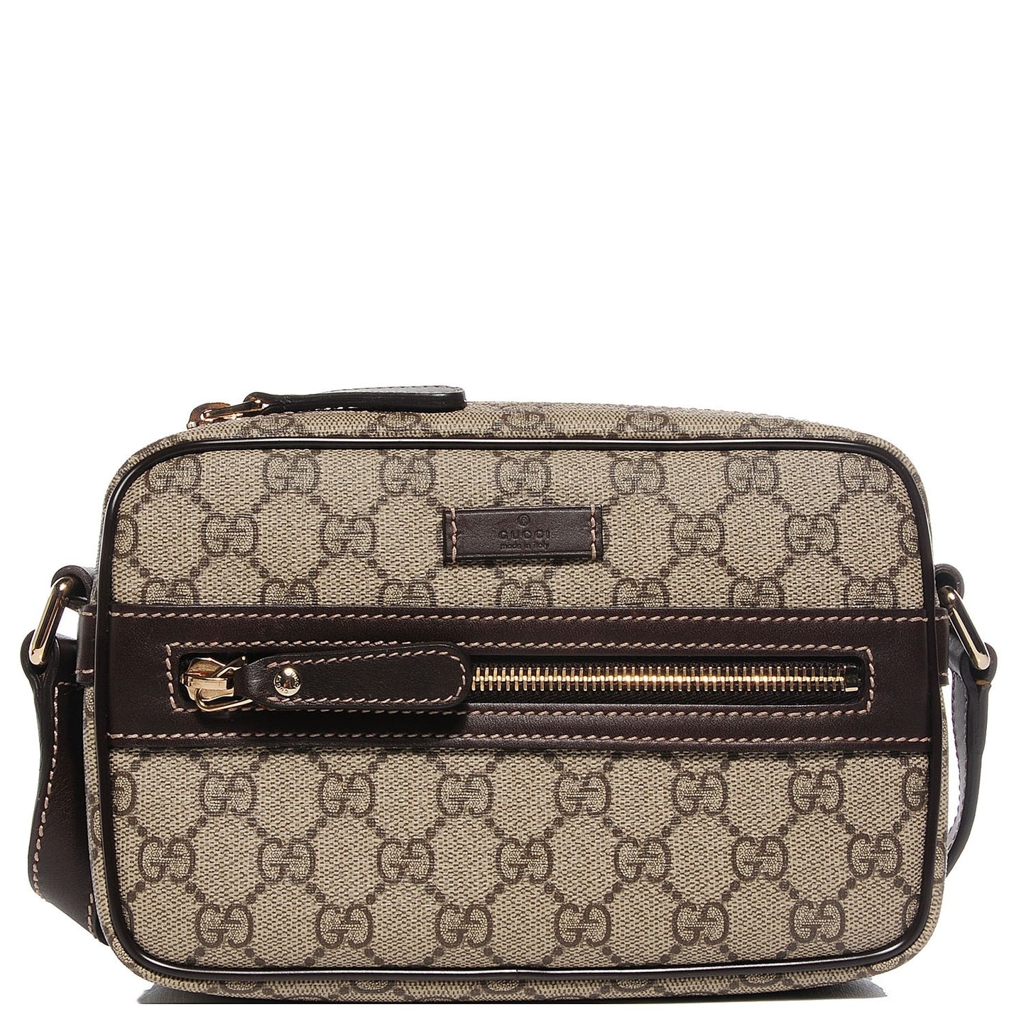 GG Plus Monogram Small Shoulder Bag Dark Brown