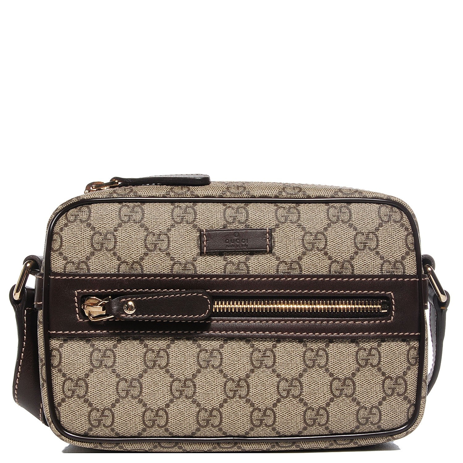 Gucci GG Plus Monogram Small Shoulder Bag Dark Brown 1 of 7