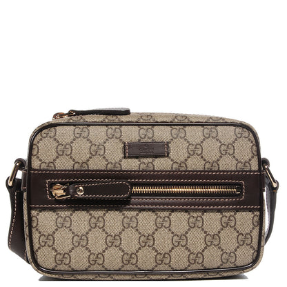 Gucci GG Plus Monogram Small Shoulder Bag Dark Brown 1 of 7