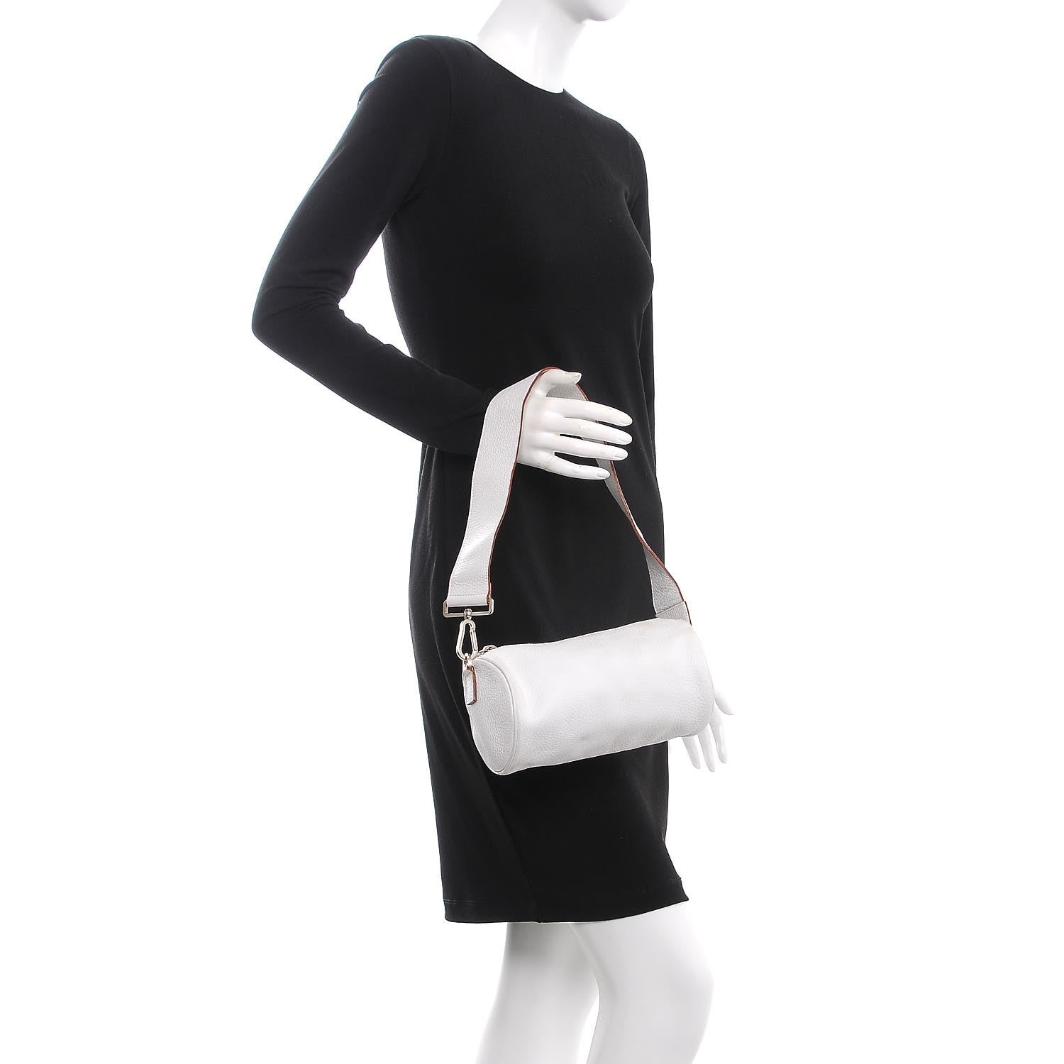 Burberry Grainy Calfskin Shoulder Bag White 2 of 17