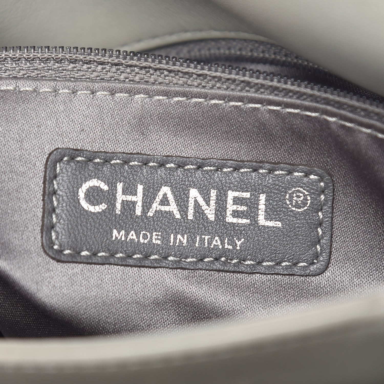 Chanel Lambskin Quilted 3 Large Flap Grey 6 of 16