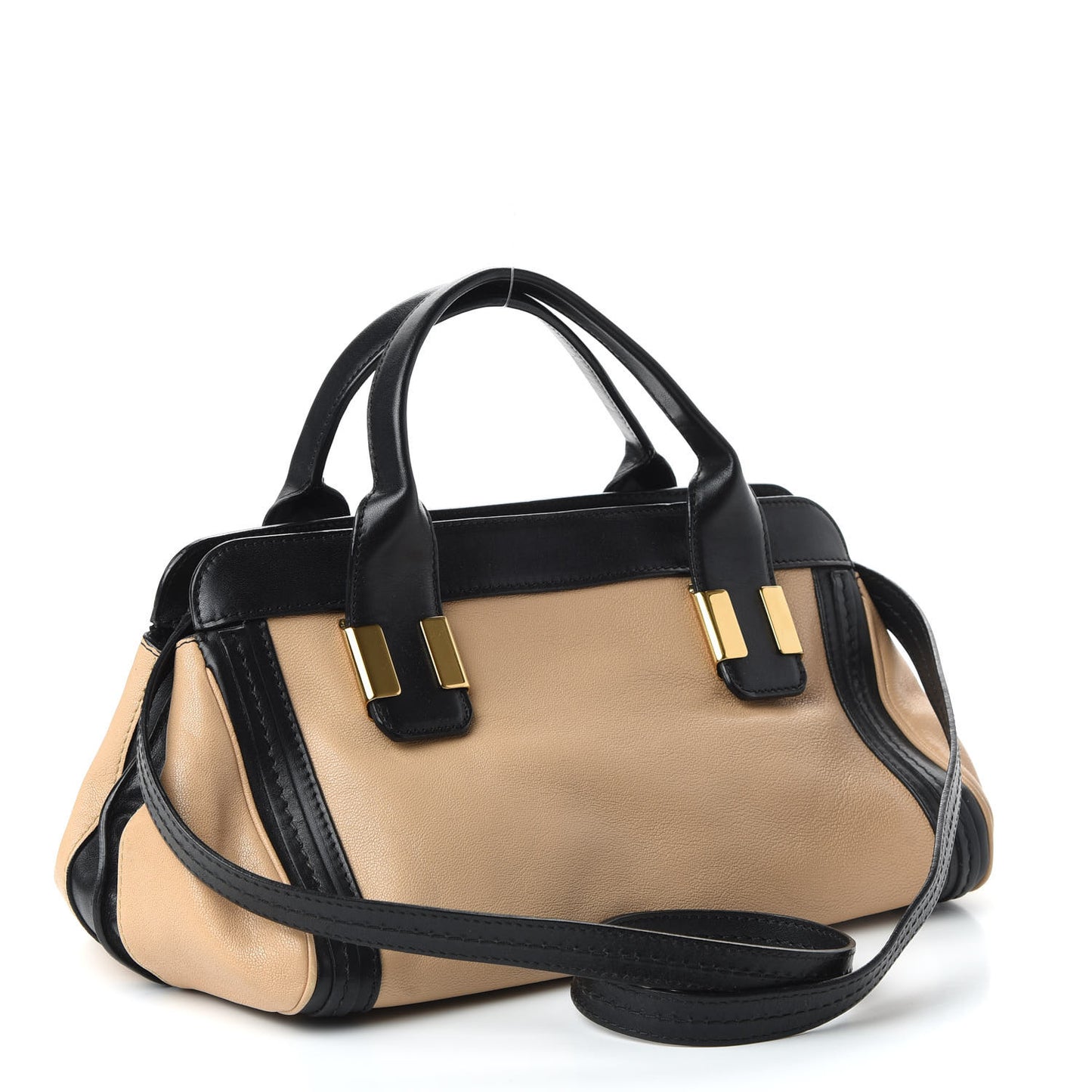 Calfskin Mini Alice Satchel Biscotti Beige