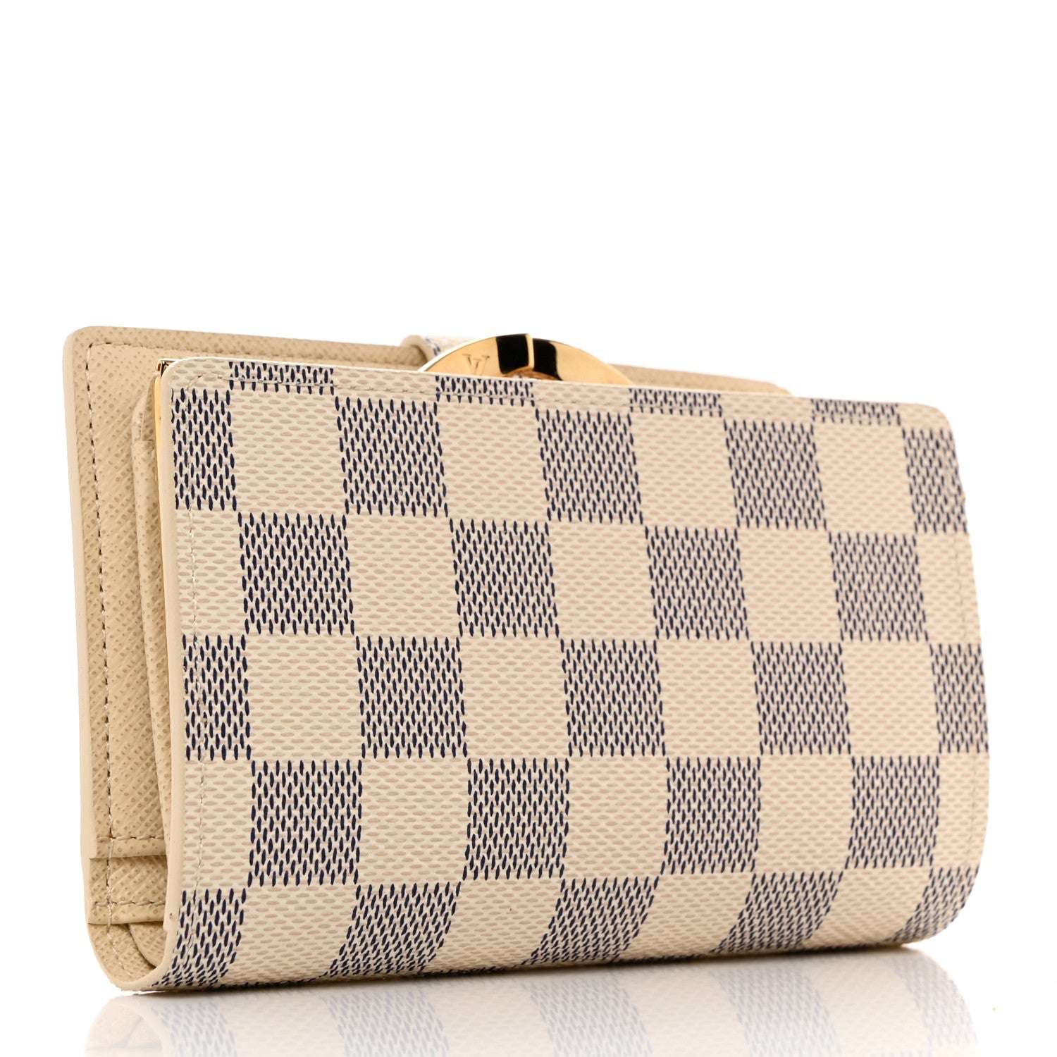 Louis Vuitton LOUIS VUITTON Damier Azur French Purse Wallet 3 of 10