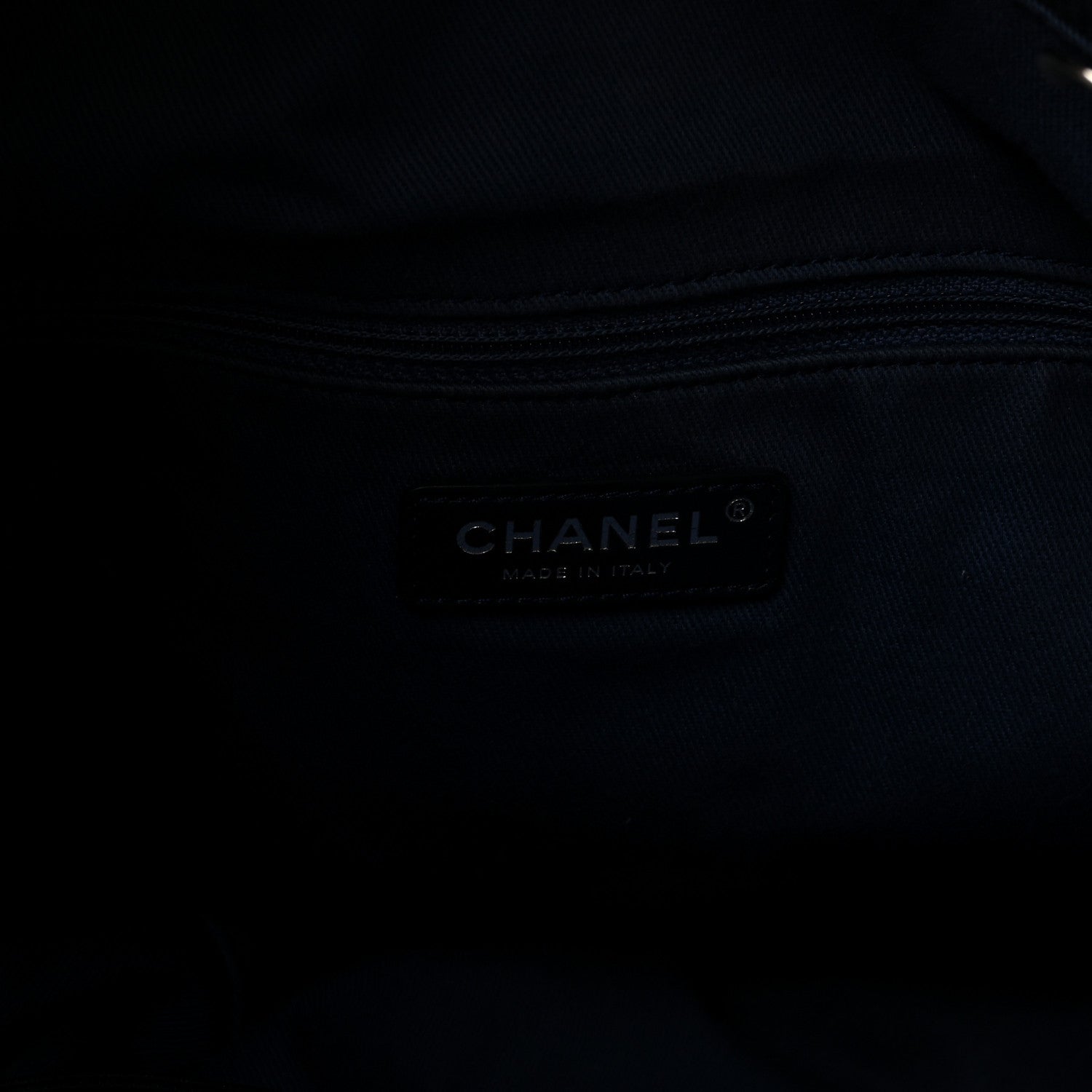 Chanel Canvas Small Double Face Tote Navy 5 of 9