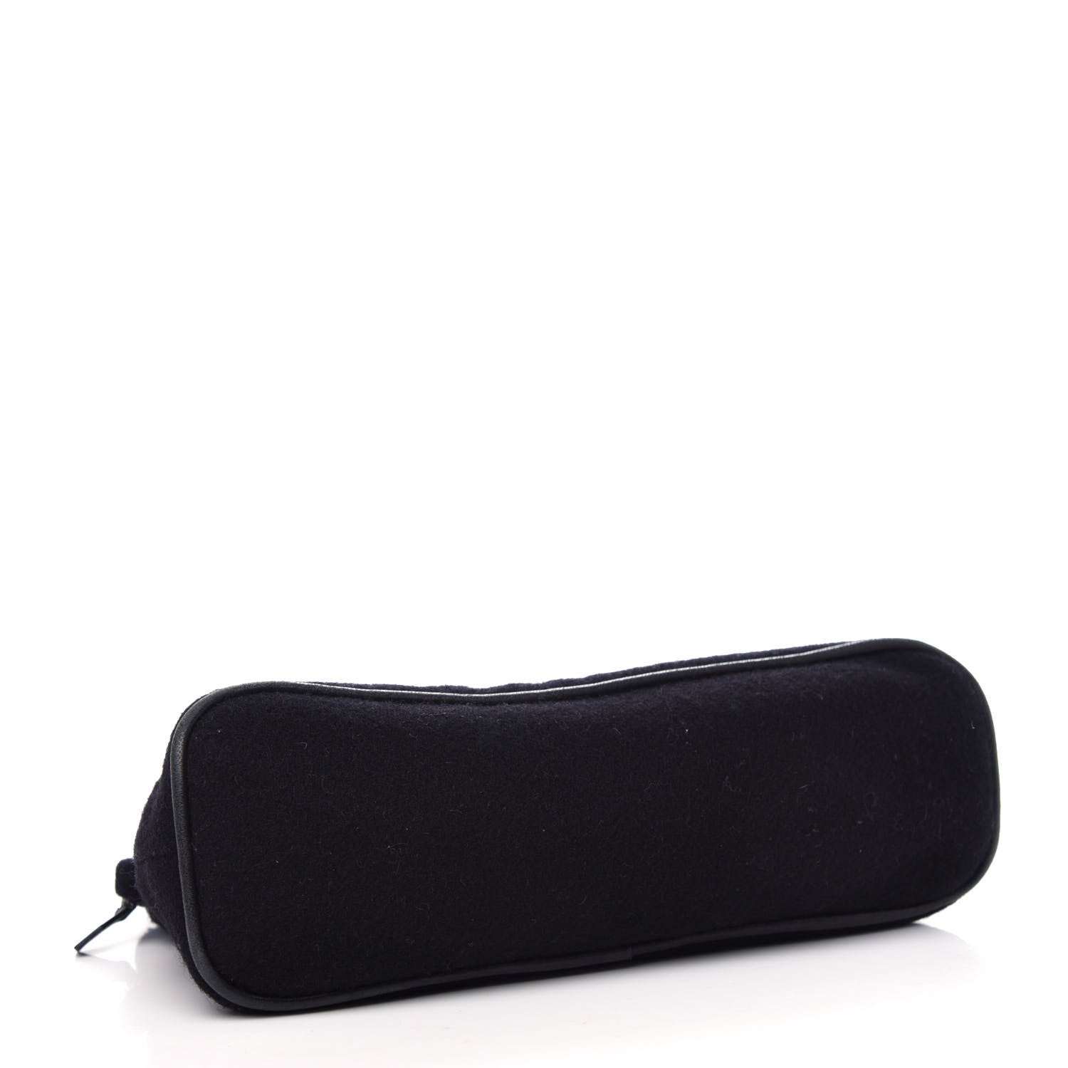 Hermes Wool Felt Bolide Travel Cosmetic Pouch Black 4 of 6