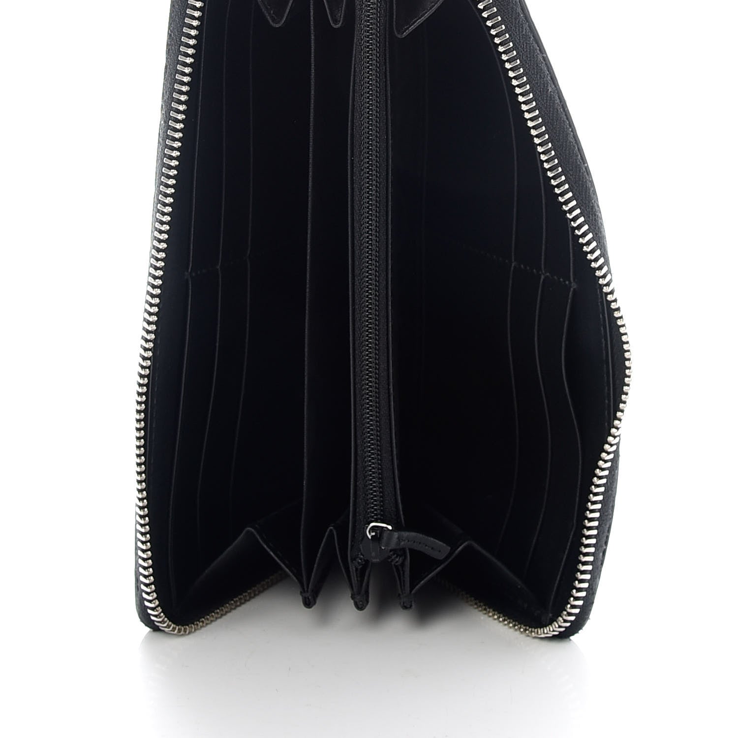Gucci Guccissima Web Zip Around Wallet Black 5 of 7