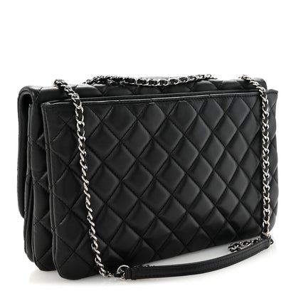 Chanel Lambskin Quilted Jumbo Chanel 3 Flap Bag Black 3 of 11