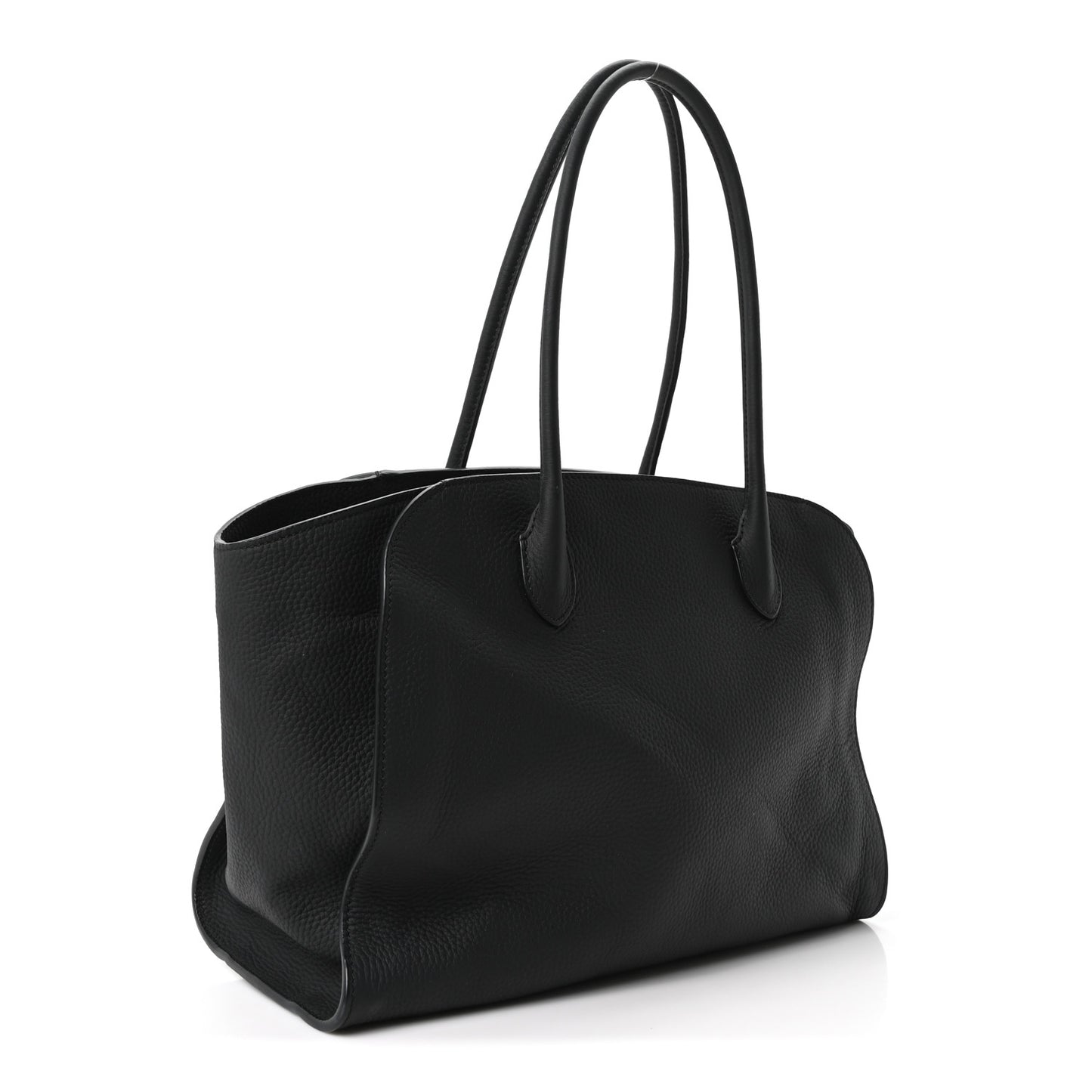 Matte Grained Calfskin Marlo 14 Black