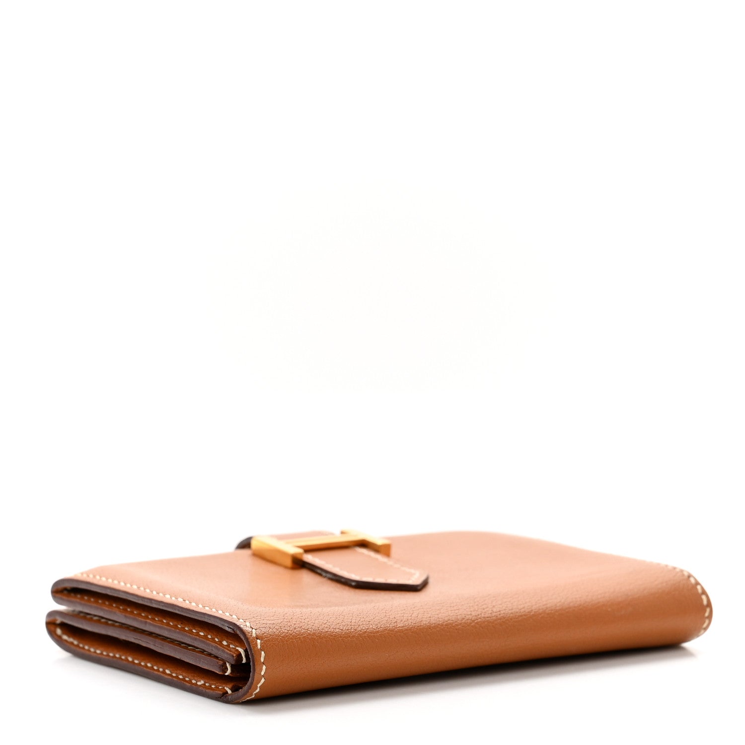Hermes Swift Bearn Card Holder Wallet Gold 4 of 7