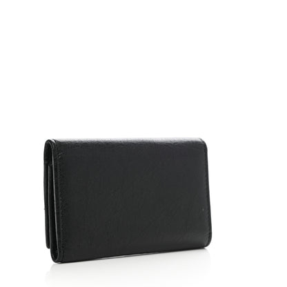 Balenciaga Agneau Giant 12 Rose Gold Hardware Osaka Key Holder Black 3 of 9
