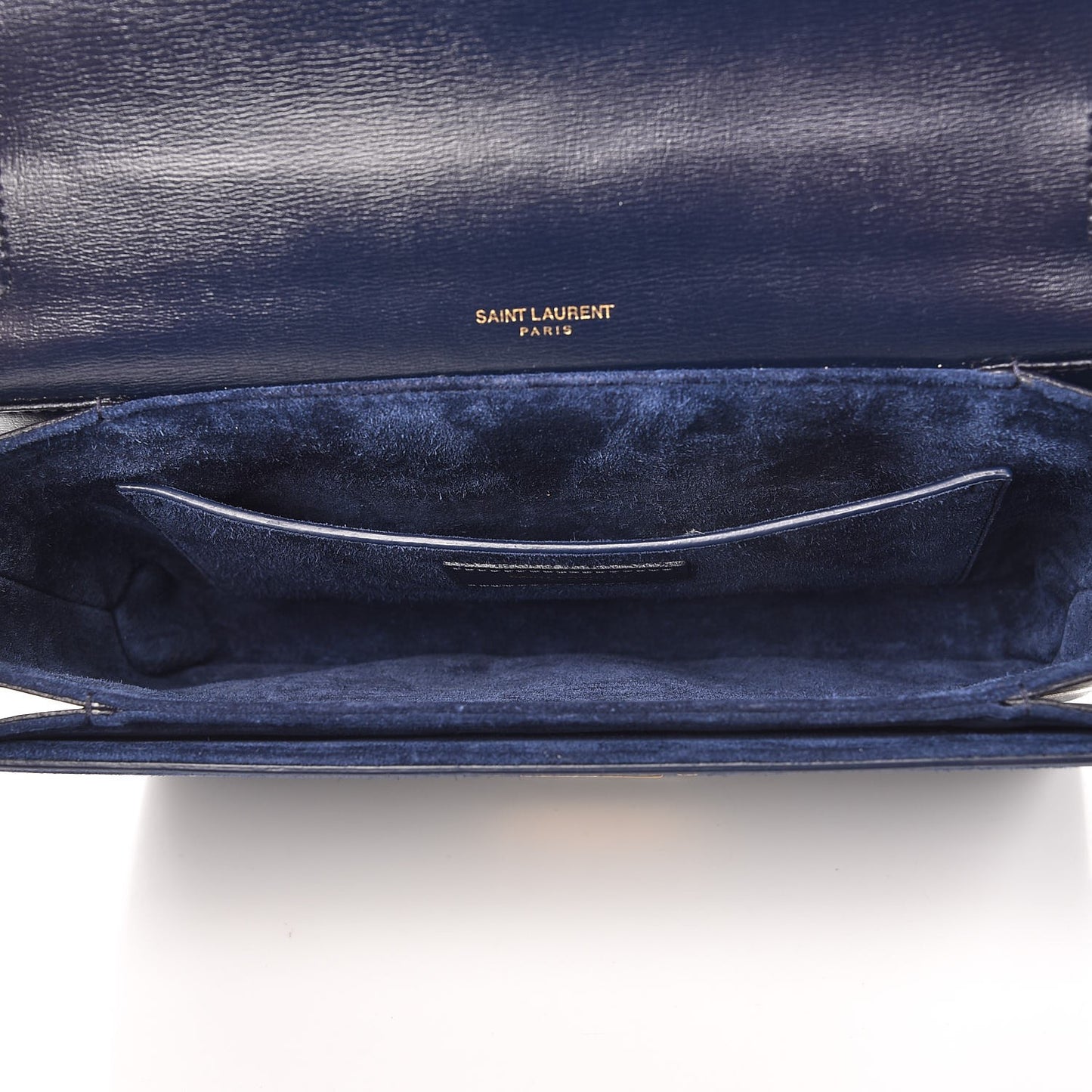 Smooth Calfskin Suede Medium Bellechasse Navy