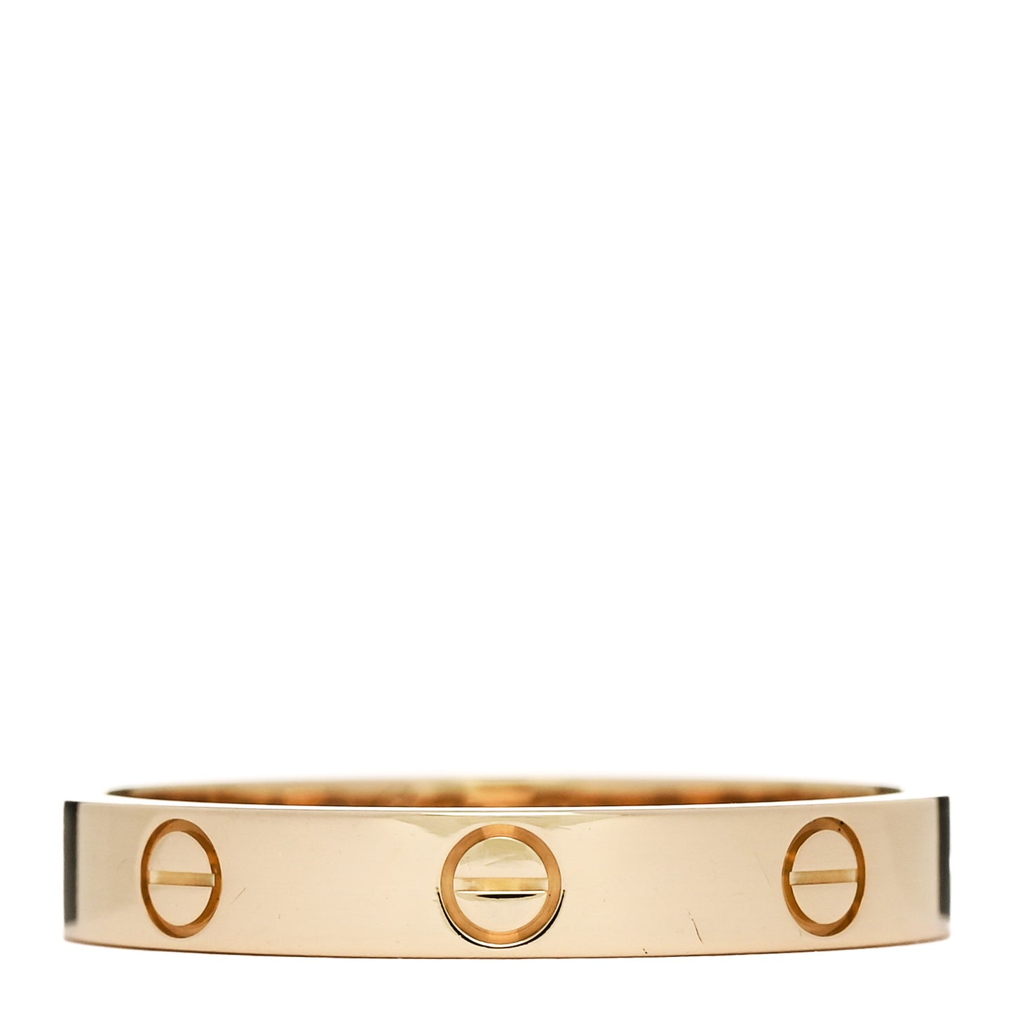 18K Yellow Gold 3.5mm LOVE Wedding Band Ring 63 10.25