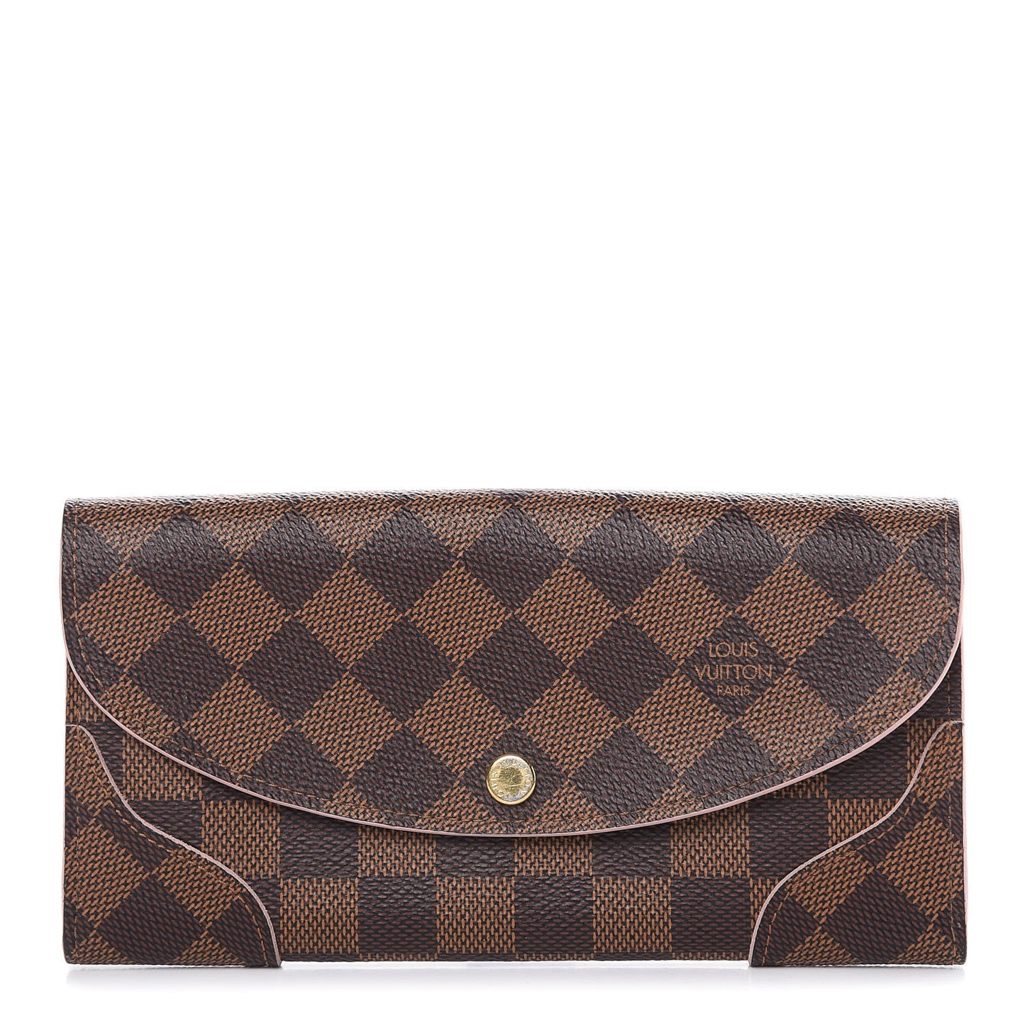 Damier Ebene Caissa Wallet Rose Ballerine