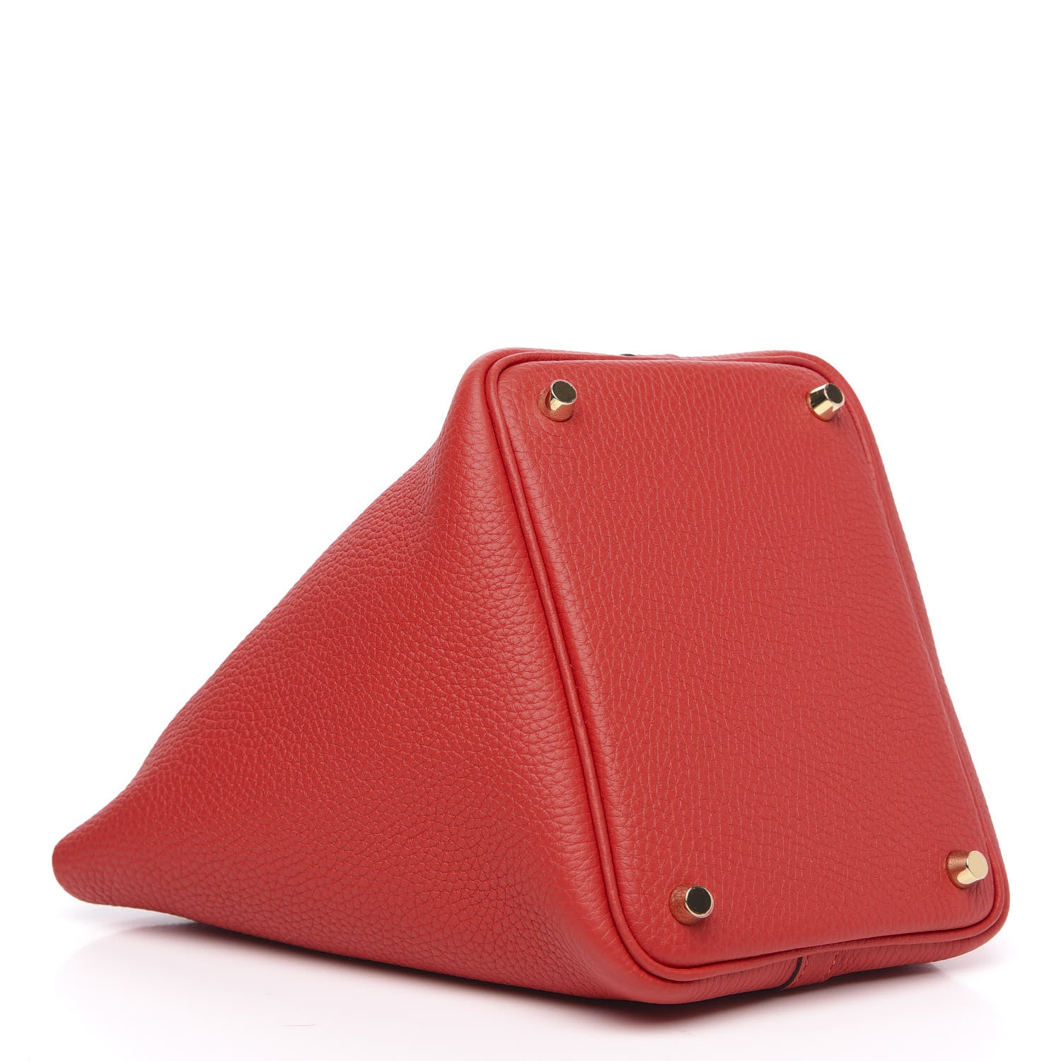 Hermes Taurillon Clemence Picotin Lock 18 PM Rouge Tomate 4 of 10