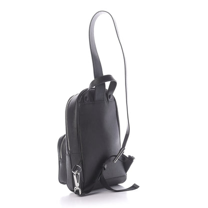 Prada Saffiano Sling Backpack Black 2 of 10