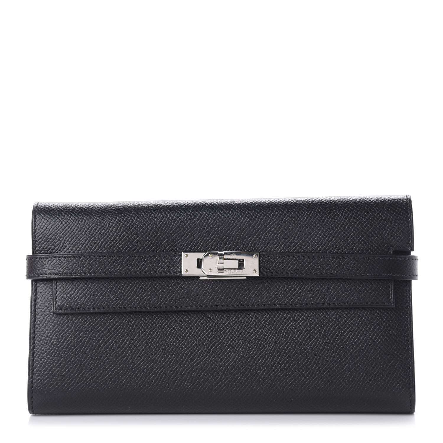 Hermes Epsom Kelly Longue Wallet Black 1 of 10