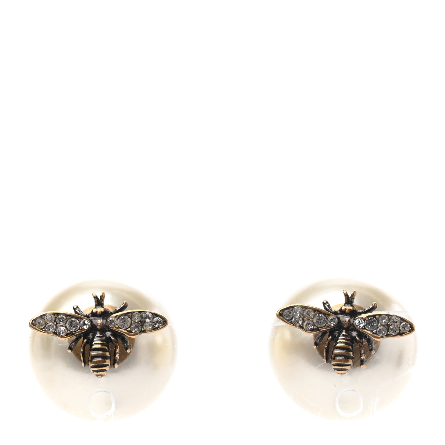 Christian Dior Pearl Bee Star Mise En Dior Tribal Earrings 1 of 3