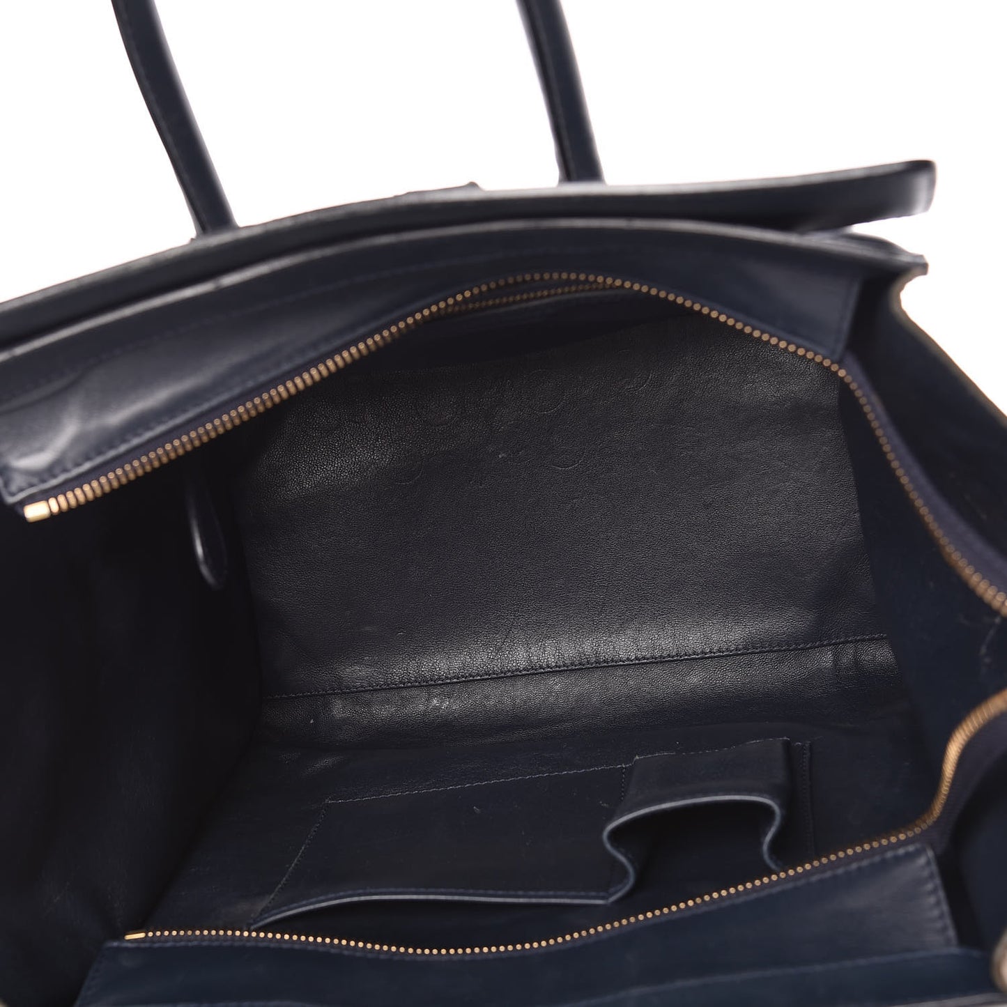 Nubuck Smooth Calfskin Mini Tri-Color Luggage Marron