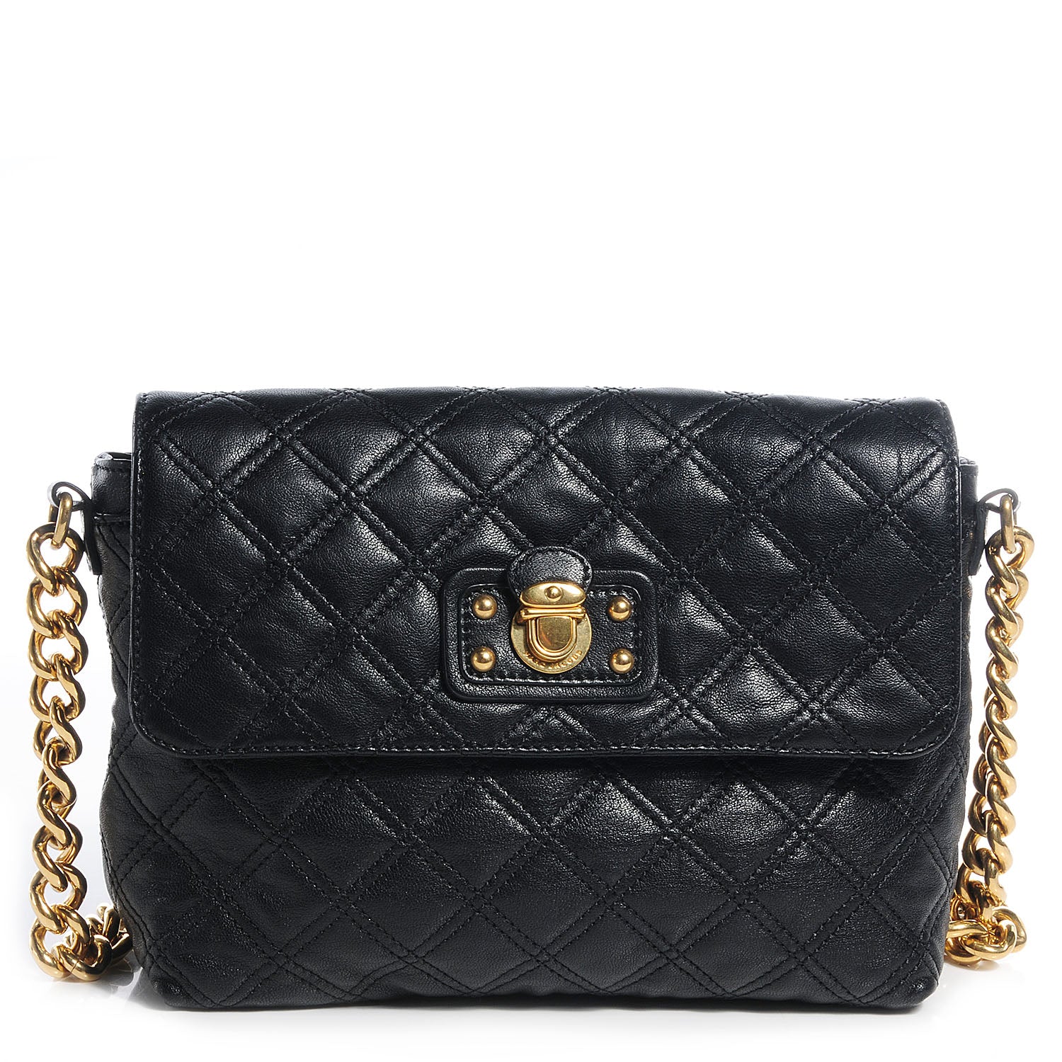 Marc Jacobs Quilted Lambskin The Large Single Flap Black 1 of 7