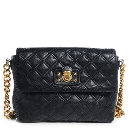 Marc Jacobs Quilted Lambskin The Large Single Flap Black 1 of 7