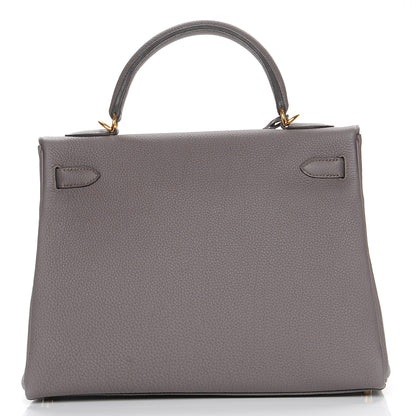 Hermes Togo Kelly Retourne 32 Etain 5 of 30