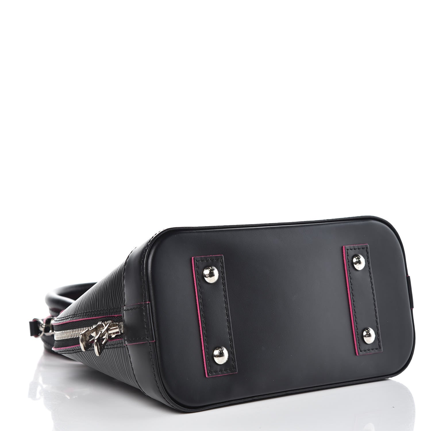 Louis Vuitton Epi Alma BB Black Hot Pink 4 of 9