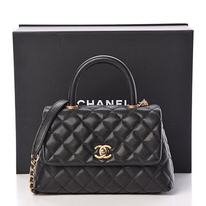 Chanel Caviar Quilted Mini Coco Handle Flap Black 11 of 11