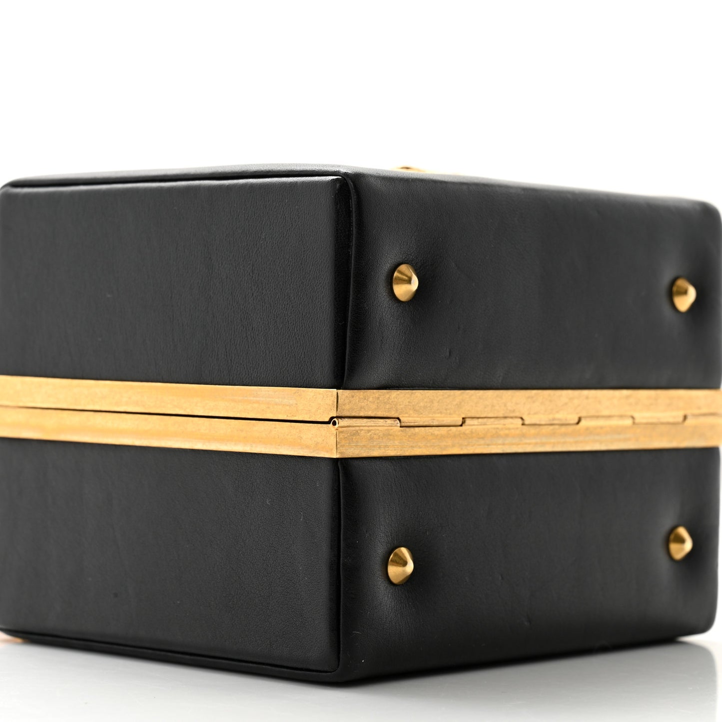 Saffiano Virtus Square Shoulder Bag Black