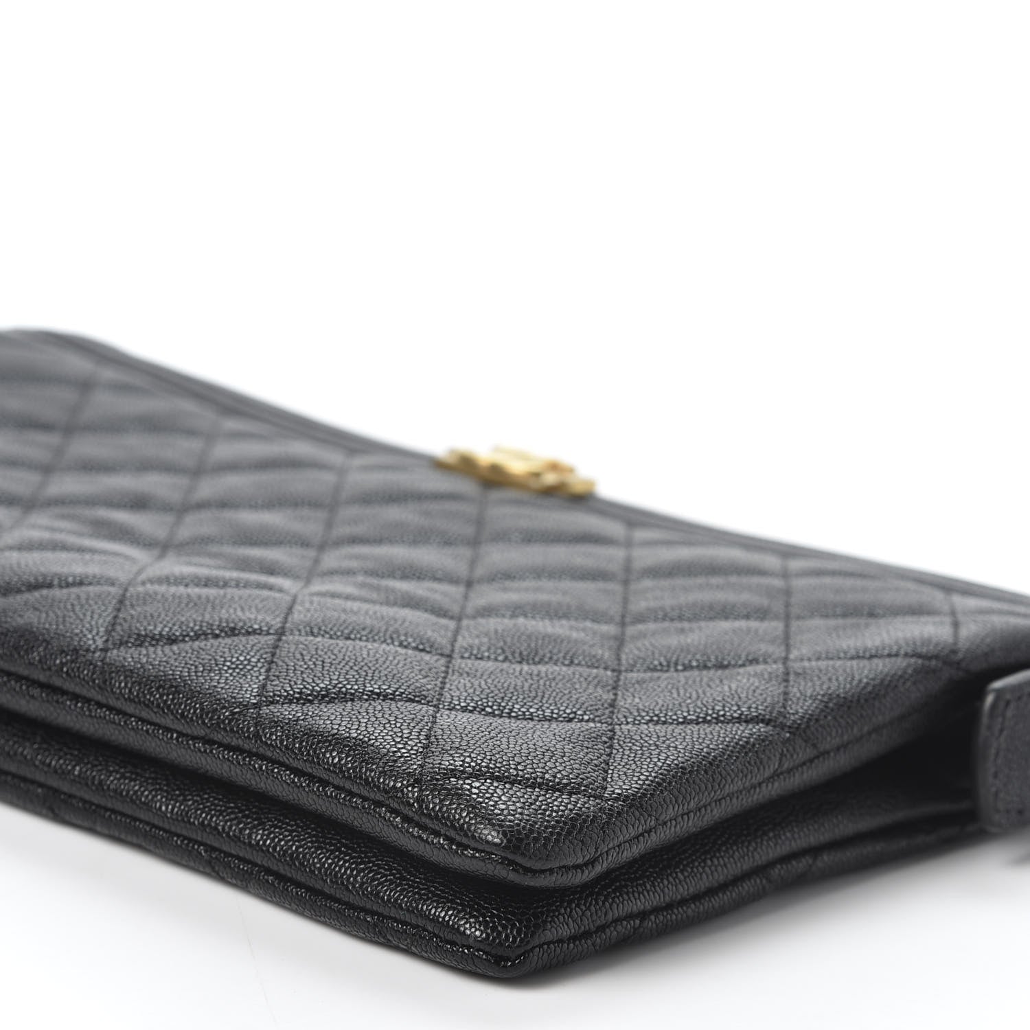 Chanel Caviar Quilted Small Zipped Boy Pouch Black 6 of 9